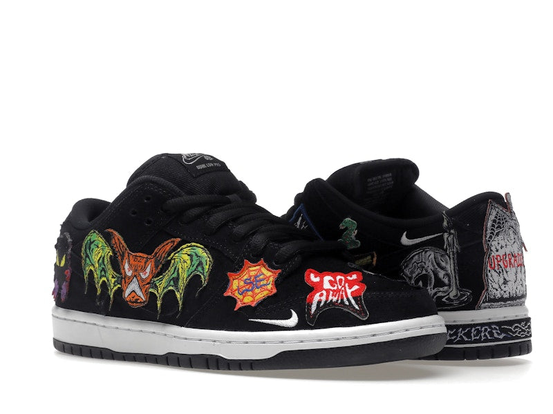 Nike Dunk Sb Low Pro Qs Neckface - Black/White-Multi Color - DQ4488-001 - 05