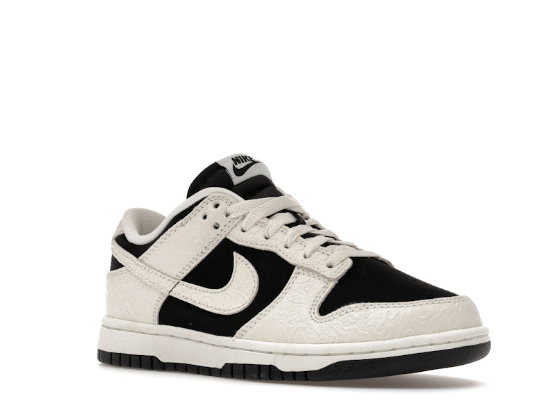 Nike Dunk Low Embossed Black Sail Womens - Black/Sail/Metallic Gold/Sail - IF3944-001 - 05
