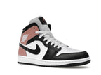Air Jordan 1 Mid White Rust Pink Black
