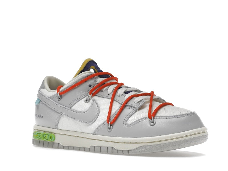 Nike Dunk Low Off White Lot 23 - Sail/Neutral Grey-Habanero Red - DM1602-126 - 05