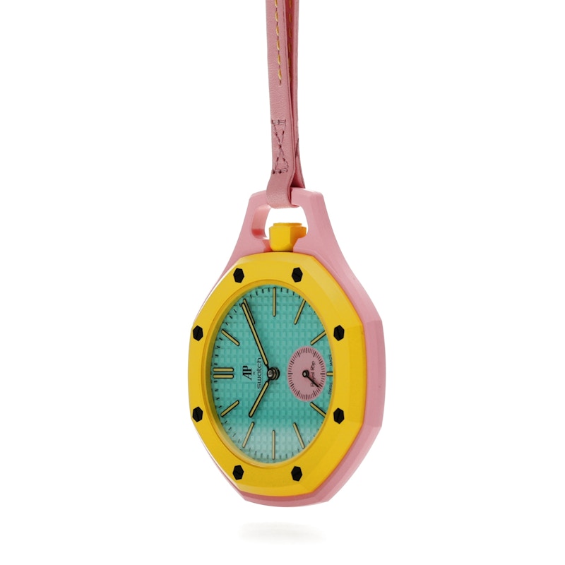 Swatch x Audemars Piguet AP Bioceramic Royal Pop Savonnette Otg Roz SSX03J100N, vista a 360 gradi 5 di 36