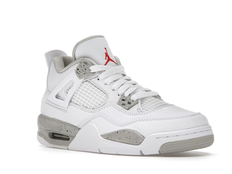 Air Jordan 4 Retro White Oreo 2021 (GS) - White/Tech Grey-Black-Fire Red - DJ4699-100 - 05