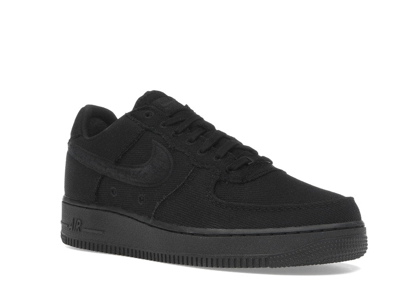 Nike Air Force 1 Low Triple Black Canvas, vista a 360 gradi 5 di 36
