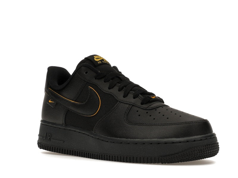 Nike Air Force 1 Low '07 Ballistic Mesh Black University Gold, vista a 360 gradi 5 di 36