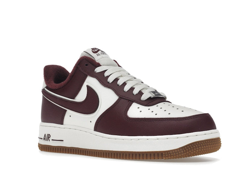 Nike Air Force 1 Low College Pack Night Maroon - Sail/Night Maroon-Gum Medium Brown - DQ7659-102 - 05