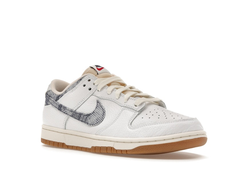 Nike Dunk Low Washed Denim White Midnight Navy - White/Midnight Navy-Gym Red-Sail - FN6881-100 - 05