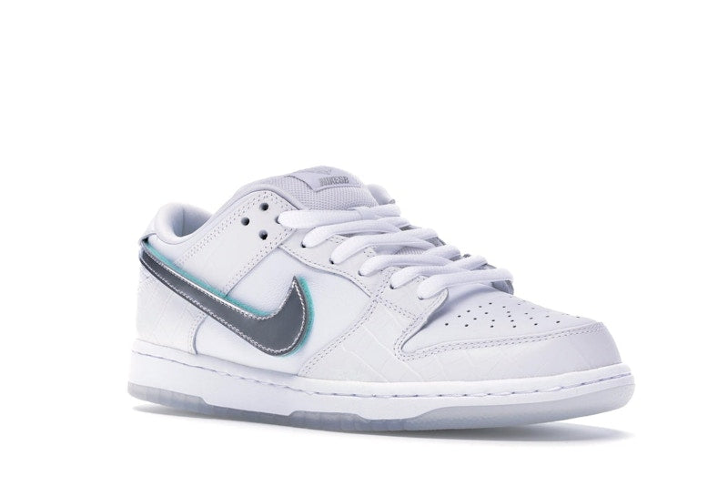 Nike SB Dunk Low Diamond Supply Co. White Diamond, vista a 360 gradi 5 di 36