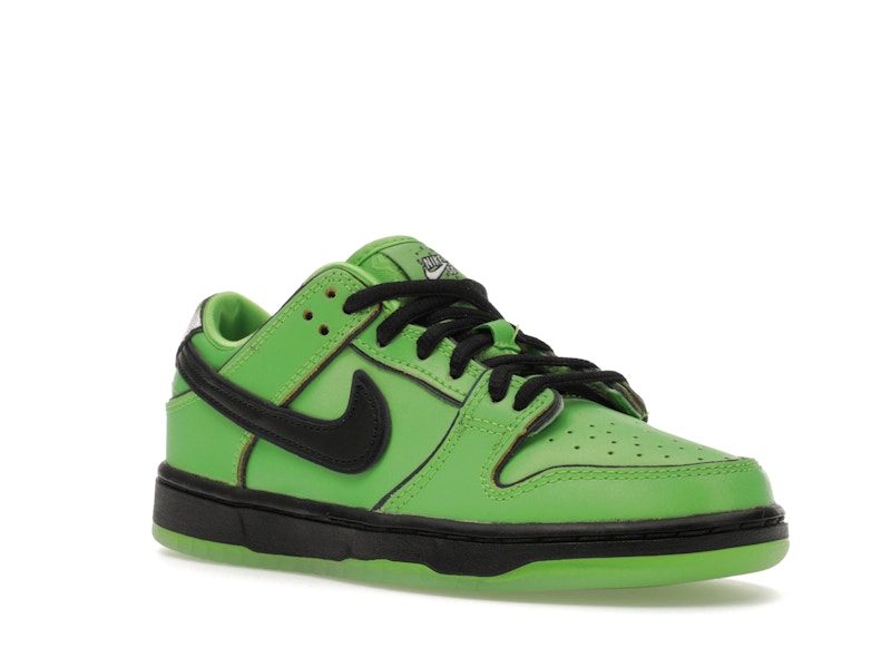 Nike Sb Dunk Low The Powerpuff Girls Buttercup (PS) - Mean Green/Black/Lotus Pink - FZ8832-300 - 05