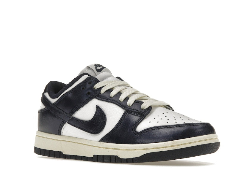 Nike Dunk Low Vintage Navy Womens - White/Midnight Navy-Coconut Milk - FN7197-100 - 05