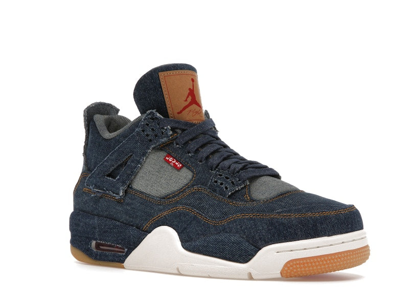 Air Jordan 4 Retro Levis Denim - Denim/Denim-Sail-Game Red - AO2571-401 - 05