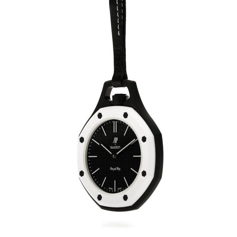 Swatch x Audemars Piguet AP Bioceramic Royal Pop Ocho Negro SSX03W101N, vista a 360 gradi 5 di 36