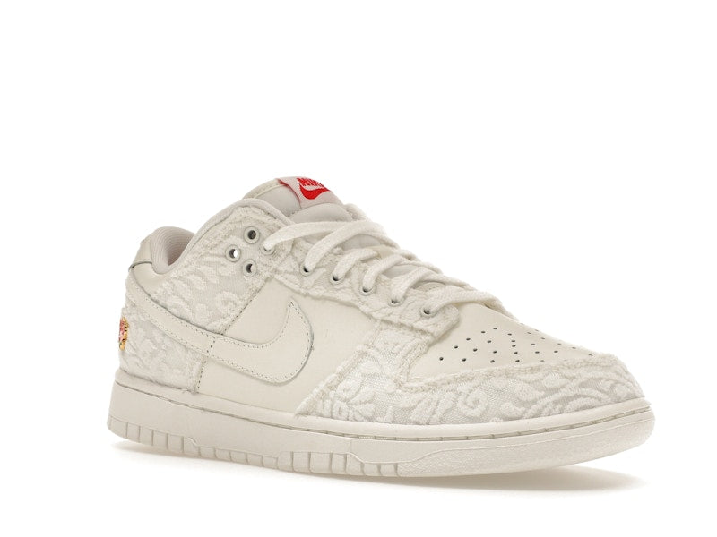 Nike Dunk Low Give Her Flowers Womens - Sail/University Red-Medium Soft Pink - FZ3775-133 - 05