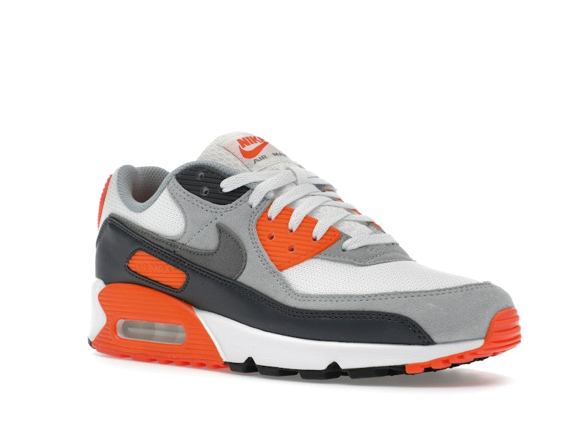 Nike Air Max 90 Summit White Safety Orange Dark Smoke Grey Smoke Grey - Summit White/Safety Orange/Dark Smoke Grey/Smoke Grey - DM0029-108 - 05