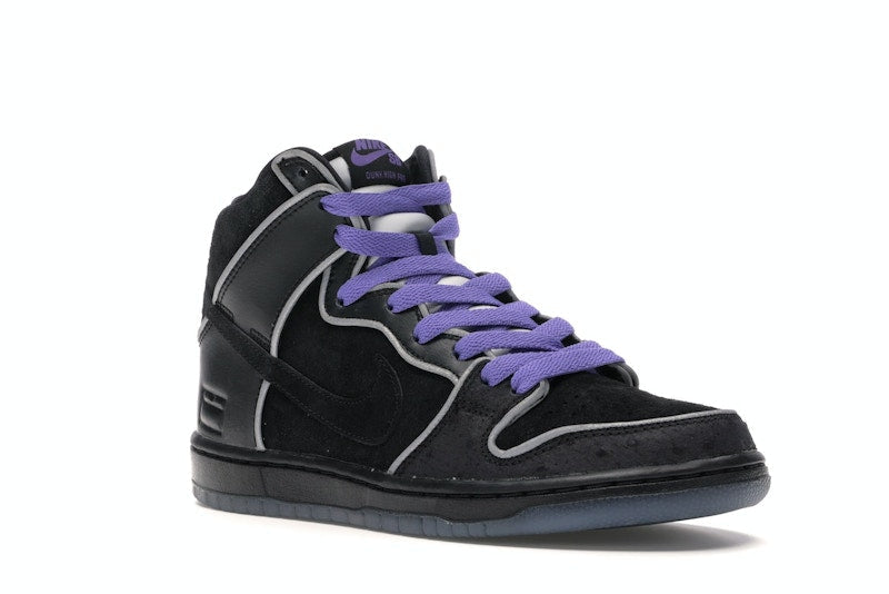 Nike SB Dunk High Black Purple Box