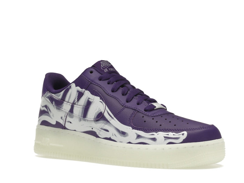 Nike Air Force 1 Low 07 Qs Purple Skeleton Halloween 2021 - Court Purple/Court Purple-White - CU8067-500 - 05