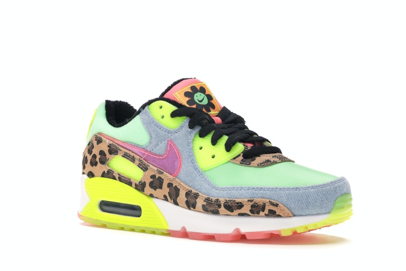Nike Air Max 90 Lx 90s Dancefloor Green (W) - Illusion Green/Sunset Pulse-Black-White - CW3499-300 - 05