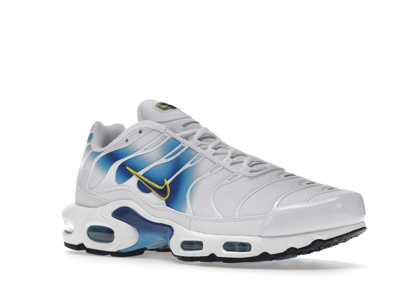 Nike Air Max Plus Spray Paint Swoosh White Blue - White/Blue/Yellow - DX8962-100 - 05