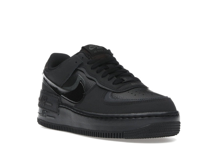 Nike Air Force 1 Low Shadow Triple Black Womens - Black/Anthracite/Velvet Brown/Black - FB7582-001 - 06