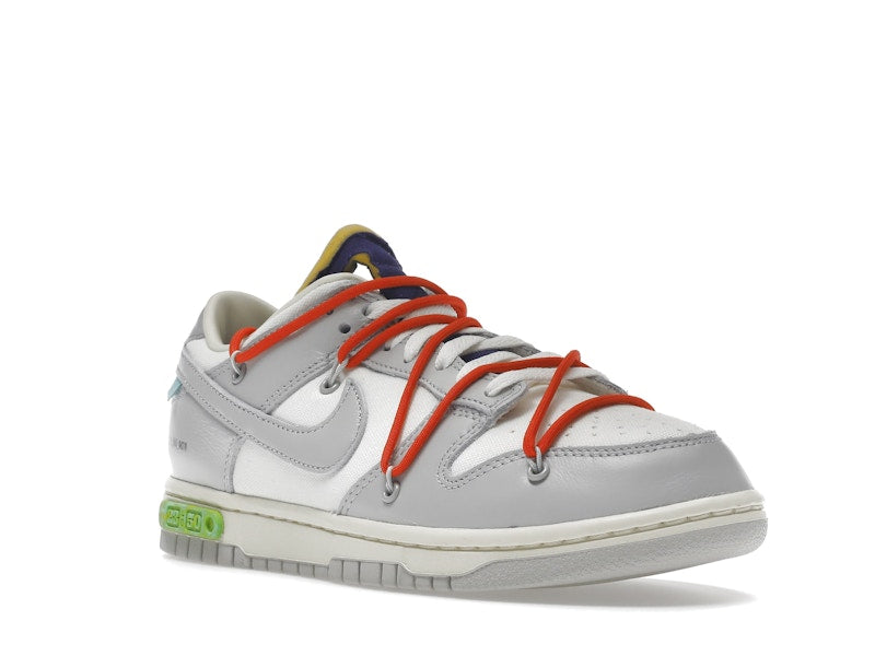 Nike Dunk Low Off White Lot 23 - Sail/Neutral Grey-Habanero Red - DM1602-126 - 06