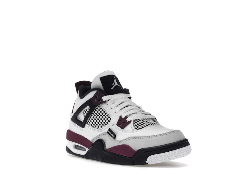 Air Jordan 4 Retro PSG Paris Saint-Germain (GS) - White/Bordeaux-Neutral Grey-Black - CZ6509-100 - 06