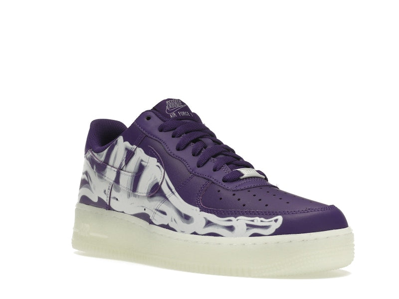 Nike Air Force 1 Low 07 Qs Purple Skeleton Halloween 2021 - Court Purple/Court Purple-White - CU8067-500 - 06