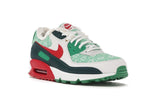 Nike Air Max 90 Christmas Sweater 2020 - White/University Red-Dark Atomic Teal-Lucky Green - DC1607-100 - 06