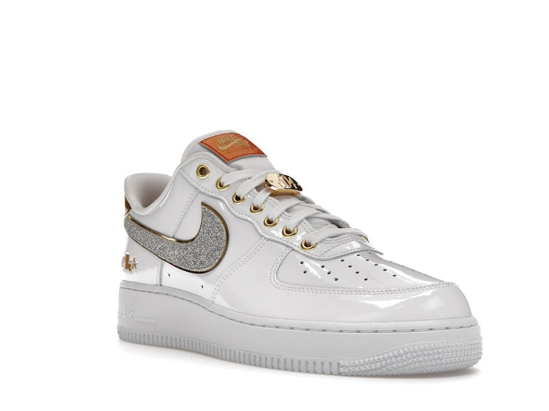 Nike Air Force 1 Low Nola - White/Multi-Color-Metallic Gold-University Red - DZ5425-100 - 06