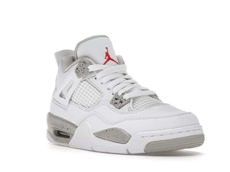 Air Jordan 4 Retro White Oreo 2021 (GS) - White/Tech Grey-Black-Fire Red - DJ4699-100 - 06