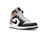 Air Jordan 1 Mid White Rust Pink Black