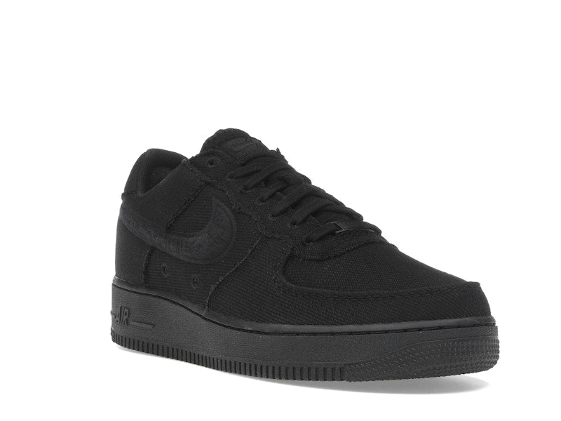 Nike Air Force 1 Low Triple Black Canvas, vista a 360 gradi 6 di 36