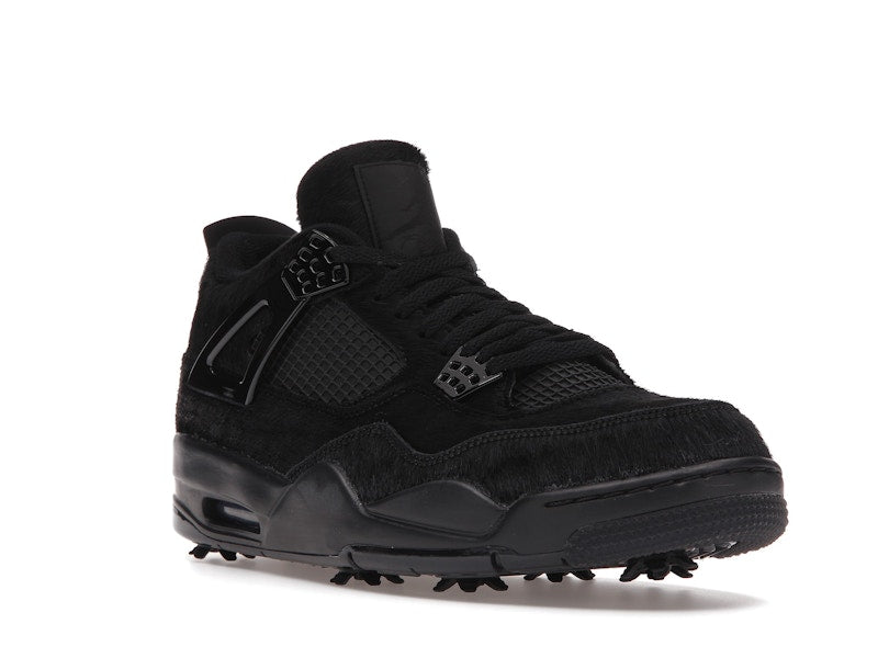 Air Jordan 4 Retro Golf Black Cat Pony Hair