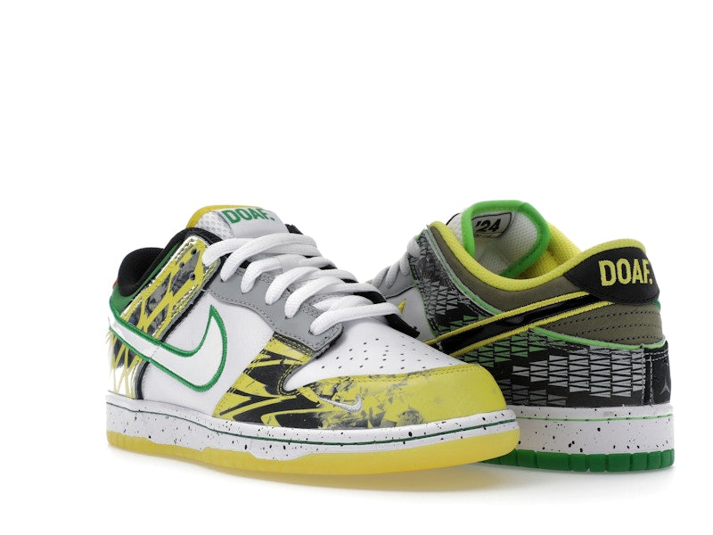 Nike Dunk Low What The Duck Away University Of Oregon Pe - White/Black/Metallic Silver/Apple Green - HV1454-100 - 06