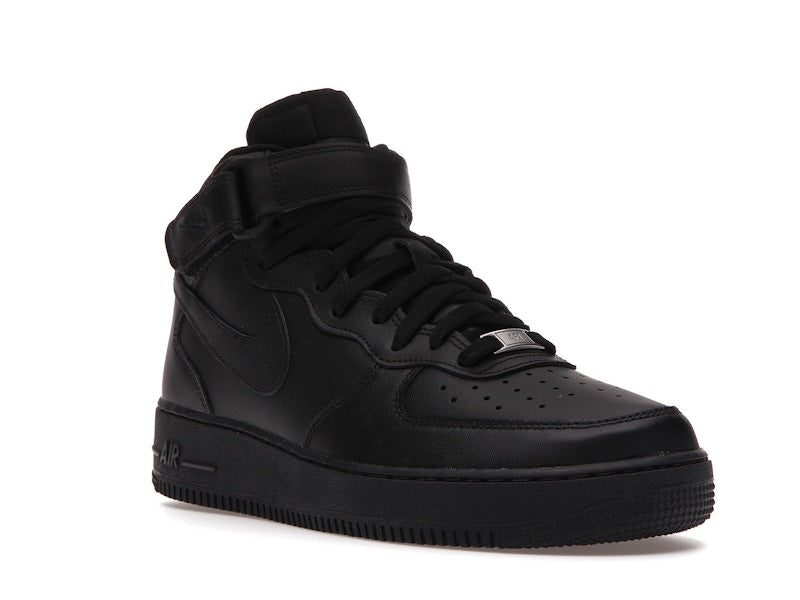 Nike Air Force 1 Mid 07 Triple Black 2021 - Black/Black - 315123-001/CW2289-001 - 06