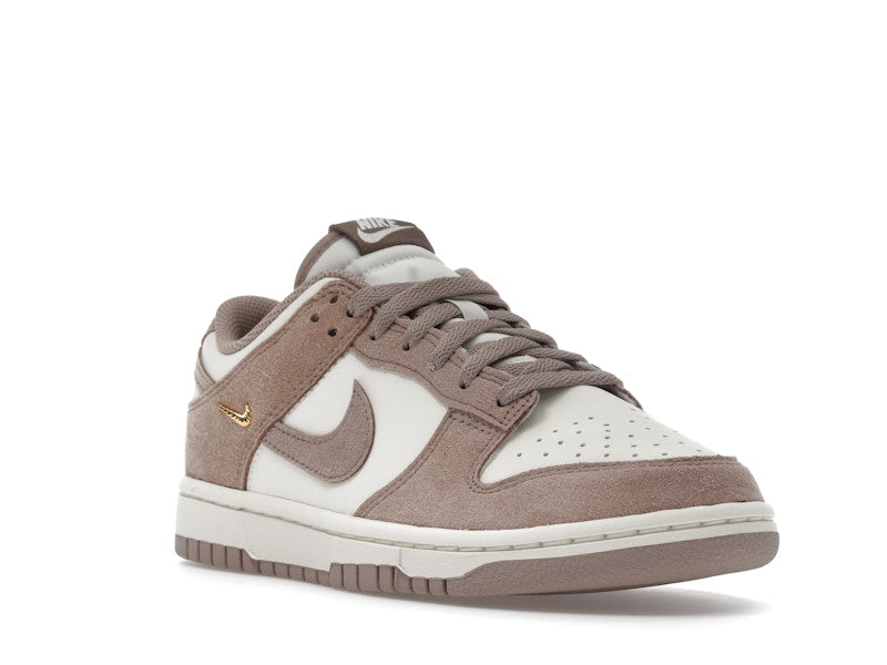 Nike Dunk Low Malt Gold Mini Swoosh Womens - Sail/Metallic Gold/White/Malt - IB4417-105 - 06