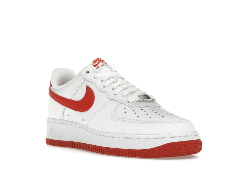 Nike Air Force 1 07 Dragon Red - White/White/Dragon Red - FJ4146-106 - 06