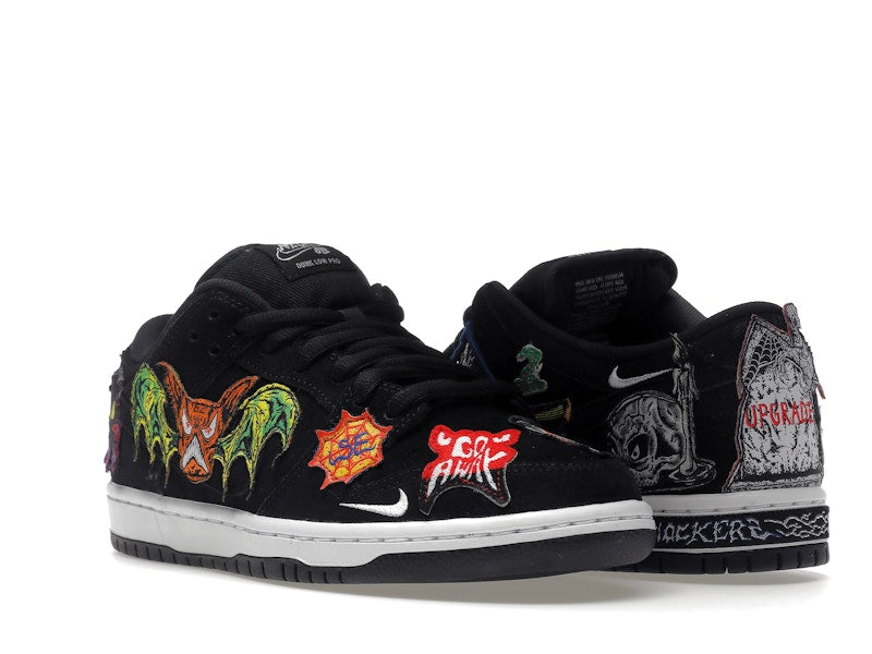 Nike Dunk Sb Low Pro Qs Neckface - Black/White-Multi Color - DQ4488-001 - 06