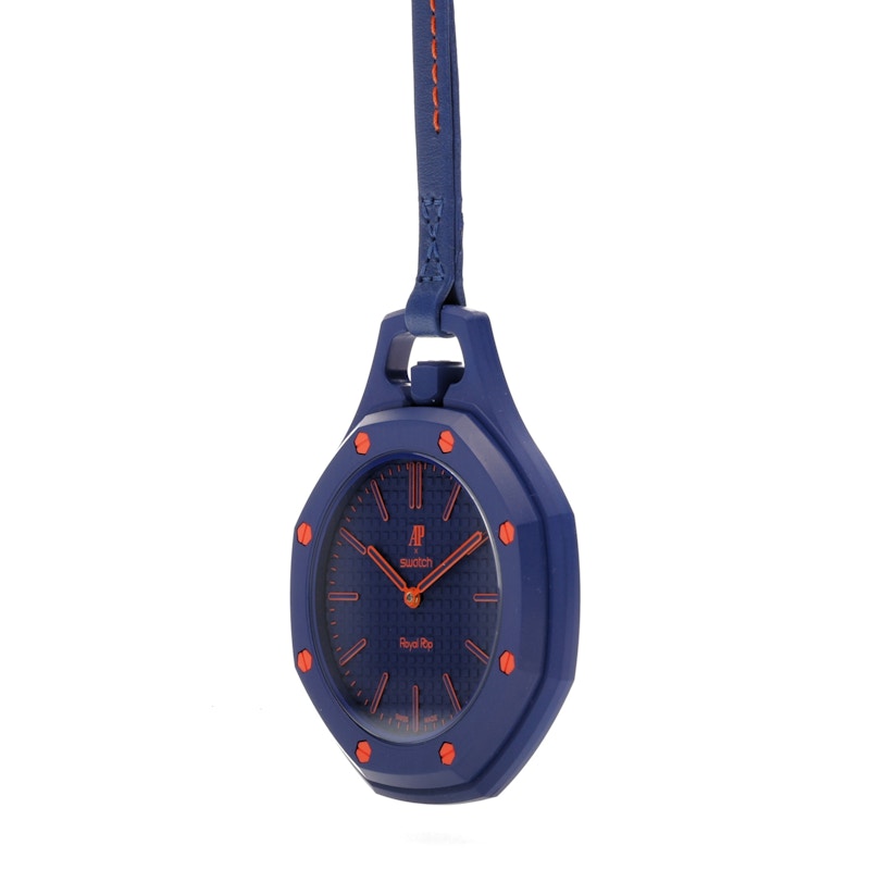 Swatch x Audemars Piguet AP Bioceramic Royal Pop Orenji Hachi SSX03L103N, vista a 360 gradi 6 di 36