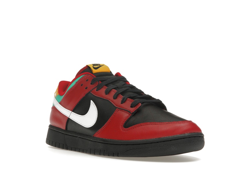 Nike Dunk Low Biker Tattoos - Black/White/Gym Red/University Gold/Atomic Teal - FZ3057-001 - 06
