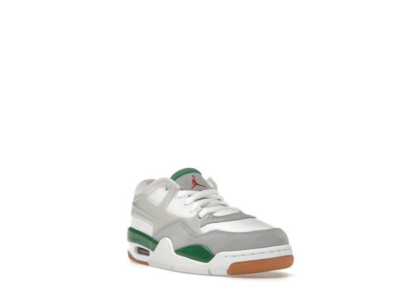 Air Jordan 4 Rm Pine Green (GS) - White/Pine Green/Neutral Grey/Wolf Grey/Varsity Red/Gum Dark Brown - FQ7938-103 - 06