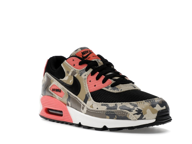 Nike Air Max 90 Premium Magic Ember Camo - Light Khaki/Black/Magic Ember/Mink Brown/Medium Ash/Parachute Beige - IF1721-200 - 06