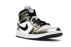 Air Jordan 1 Mid Metallic Gold Black White