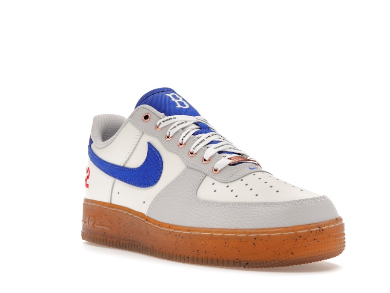 Nike Air Force 1 Low Jackie Robinson - Sail/Racer Blue-White-Neutral Grey-Black-University Red - FN1868-100 - 06