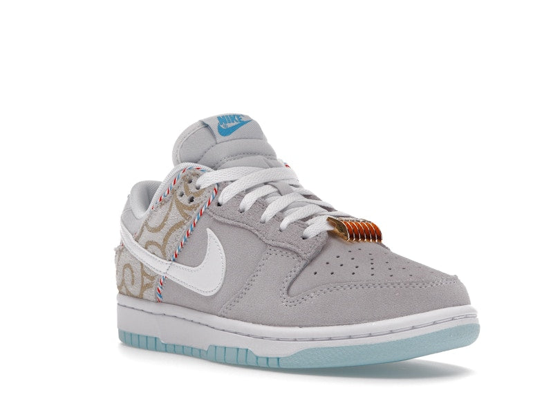 Nike Dunk Low Barbershop Grey - Grey/White/Teal - DH7614-500 - 06