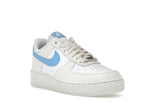 Nike Air Force 1 Low '07 Next Nature Pale Ivory University Blue (Women's), vista a 360 gradi 6 di 36