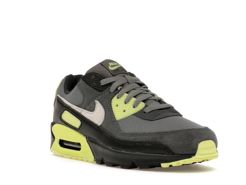 Nike Air Max 90 Smoke Grey Light Lemon Twist, vista a 360 gradi 6 di 36