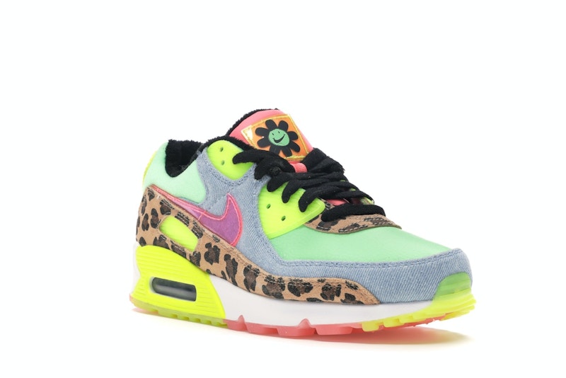 Nike Air Max 90 Lx 90s Dancefloor Green (W) - Illusion Green/Sunset Pulse-Black-White - CW3499-300 - 06