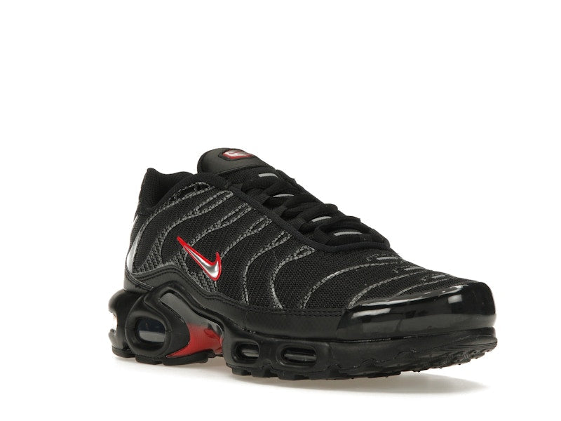 Nike Air Max Plus Black University Red Metallic Silver