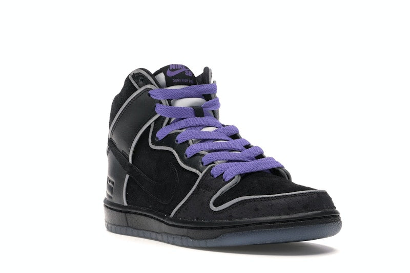 Nike SB Dunk High Black Purple Box