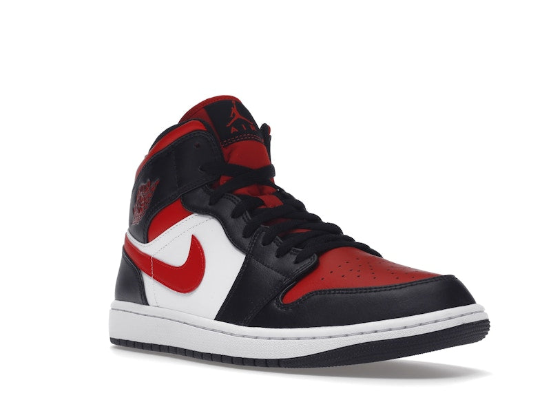 Air Jordan 1 Mid White Black Red (2022)