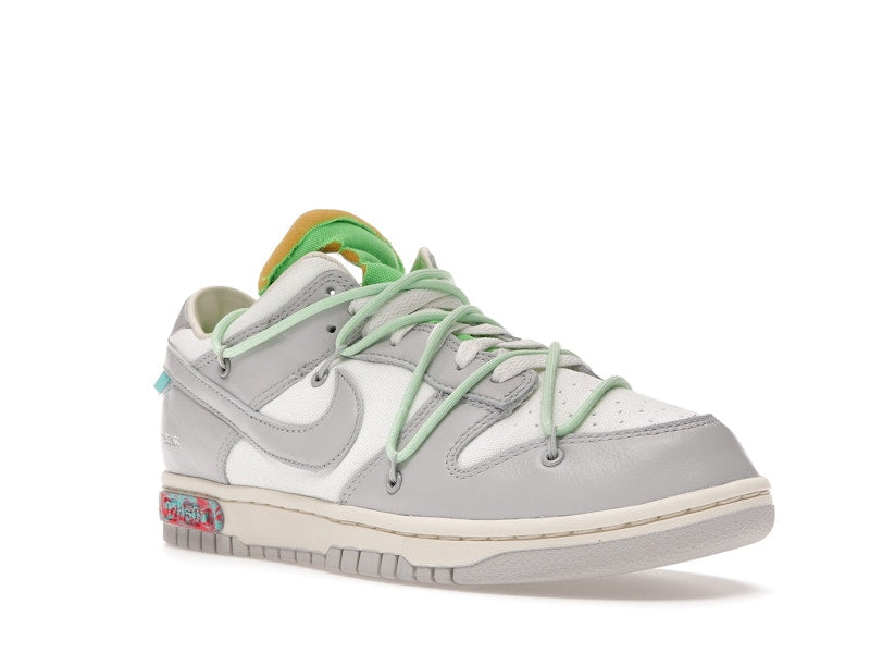 Nike Dunk Low Off White Lot 7 - Sail/Neutral Grey-Vapor Green - DM1602-108 - 06